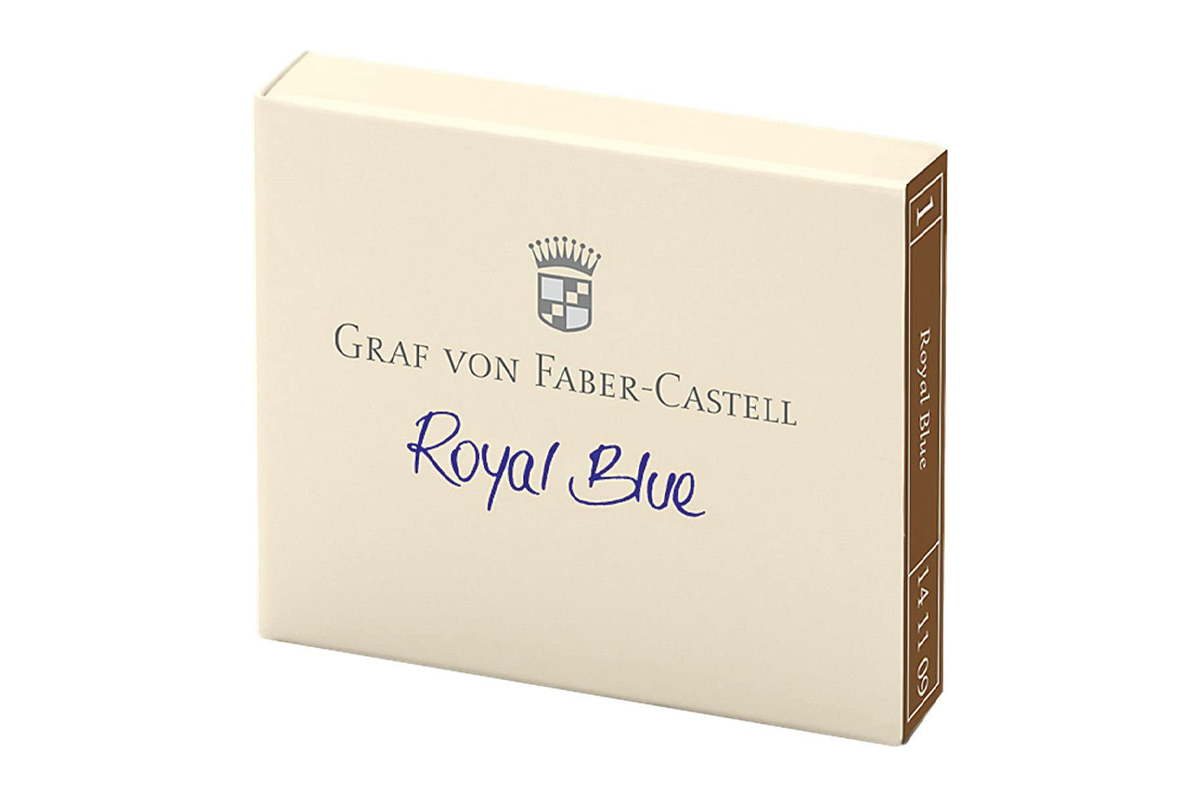 Graf von Faber-Castell Inktpatronen Royal Blue 6x